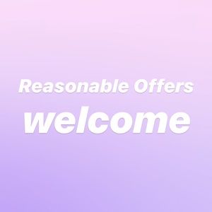 Reasonable offers and bundles welcome